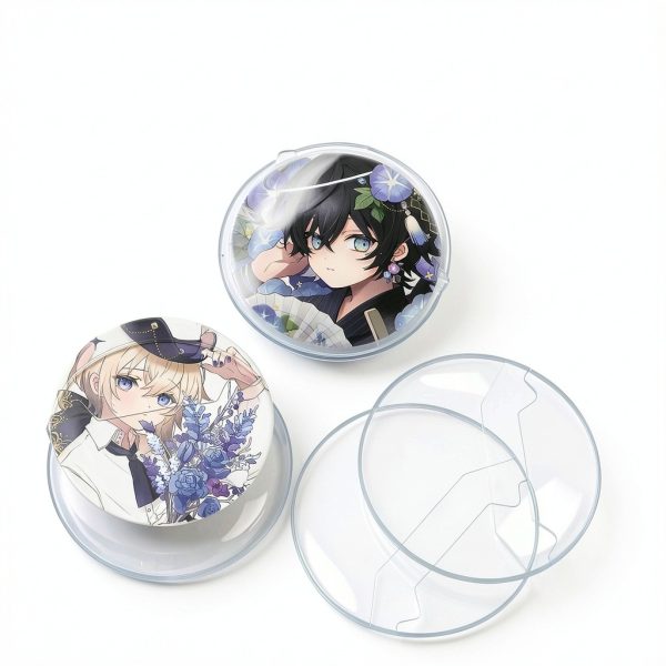 JoyHuaTrade Badge Protective Film 2.48in Plastic Pack of 50-4