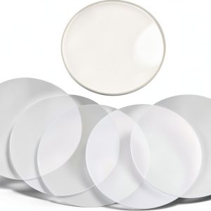 Badge Protective Film Clear PVC 1.46x1.46 Inch 100pcs by Hztyyier-0