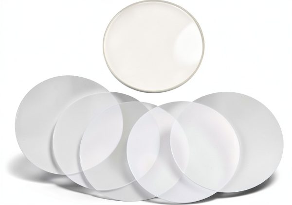 Badge Protective Film Clear PVC 1.46x1.46 Inch 100pcs by Hztyyier-0