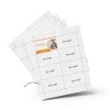 Name Badge Inserts Laekker Industries White 3.5x2.25 Inch 320 Pack-2