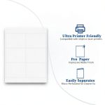 Desktop Publishing Supplies 3x4 Inch Blank Perforated Name Tag Refills-0