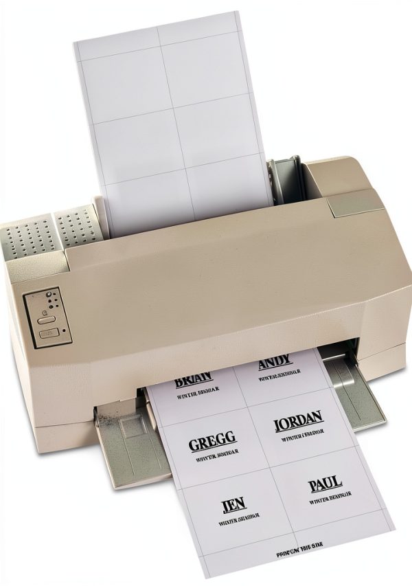 Name Badge Inserts CLine White Paper 8.5 x 11 60 Pack-1