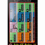 Alveolus Transparent Acrylic Badge Ruler ACC-ECG-002 Small-0
