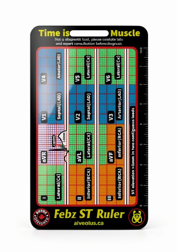 Alveolus Transparent Acrylic Badge Ruler ACC-ECG-002 Small-0