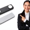 Komphy Magnetic Name Badge Holders 50 Pack White Rectangular 3x1 Inch-2