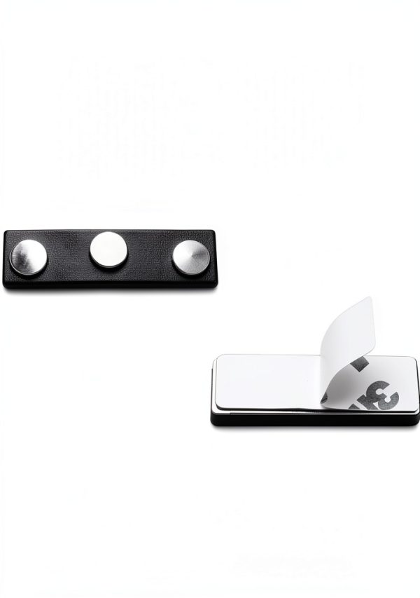 Magnetic Name Tag TSONCR MDF Stainless Steel Badge Set 3x1.2in White-5