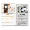 4x3 Inch Name Badge Inserts Laekker Industries 300 White Paper Sheets-1