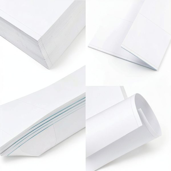 MaxGear Name Badge Inserts 240pcs White Rectangular Paper 3x4 Inch-2