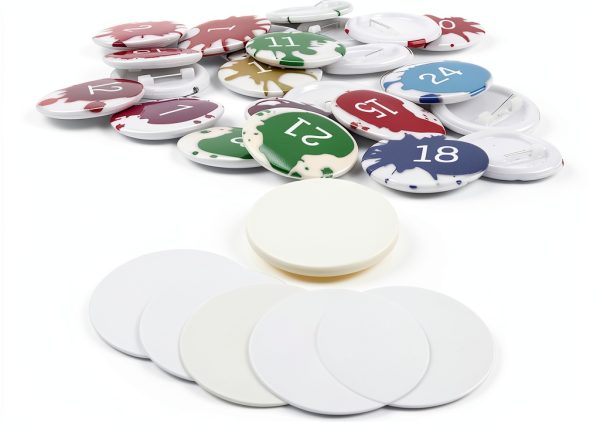 Badge Protective Film Clear PVC 1.46x1.46 Inch 100pcs by Hztyyier-1