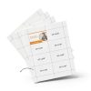 Laekker Industries 3.5x2.25 Inch White Paper Badge Inserts 400 Pack-2