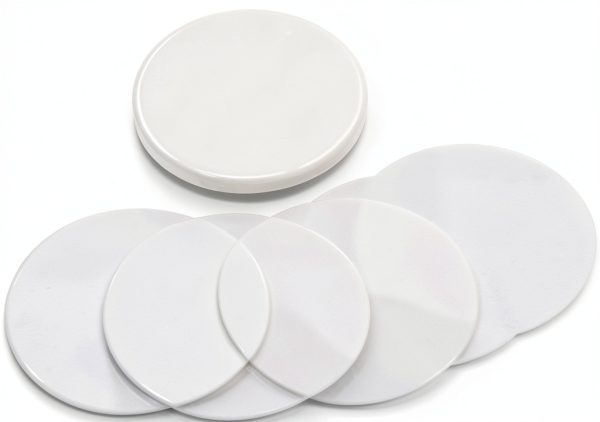Badge Protective Film Clear PVC 1.46x1.46 Inch 100pcs by Hztyyier-8