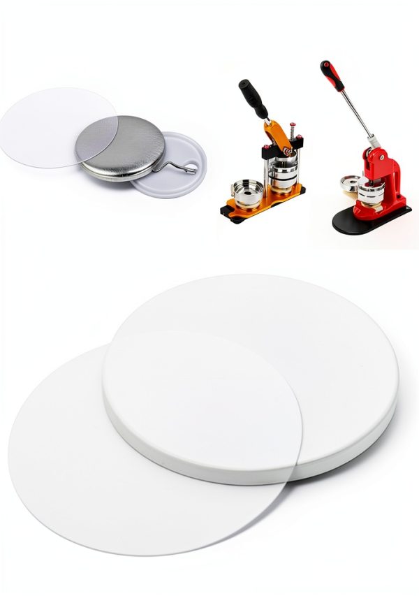 BEAMNOVA Transparent Badge Film 70mm for 58mm Button Maker-0