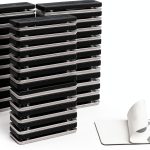 Komphy Magnetic Name Badge Holders 50 Pack White Rectangular 3x1 Inch-0