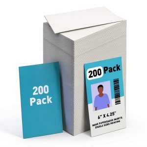 Name Badge Inserts Patelai 200 Pack 6 x 4.25 Inch White Paper-0