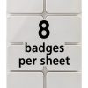 Avery Flexible Name Badges 2.33 x 3.75 Inch White L Shaped 400 Pack-4