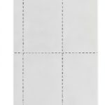 Name Badge Inserts Ivory 1/2 x 11 in Vellum Paper 500 Badge Sheets-0