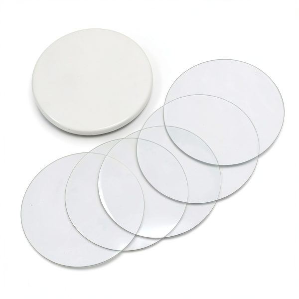 Badge Protective Film Clear PVC 1.46x1.46 Inch 100pcs by Hztyyier-3
