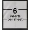 Avery Printable Laser/Inkjet Name Badge Insert Refills, 3" x 4", White, 300 Inserts Per Box (5392)-1