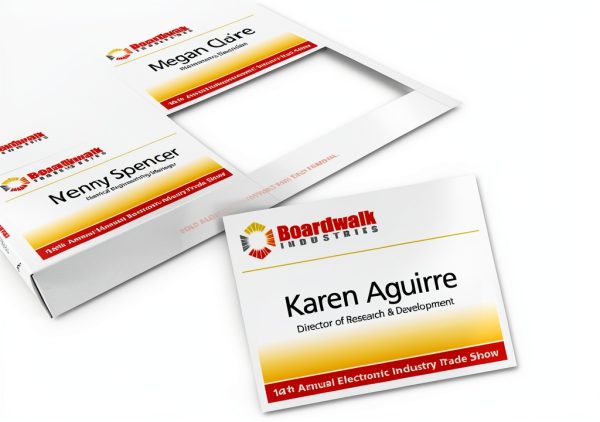 Avery Printable Laser/Inkjet Name Badge Insert Refills, 3" x 4", White, 300 Inserts Per Box (5392)-2