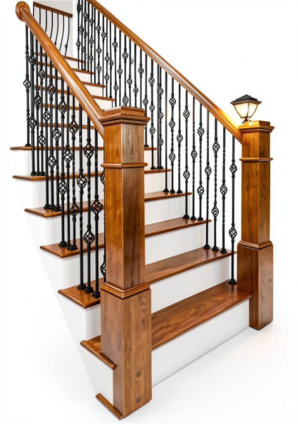 Poplar Box Newel Post by Amish Made – 55in Paint-Grade Stair Newel-3