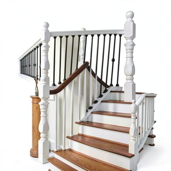 Red Oak Newel Post by DOLEMODUO 3.5x3.5x48 Solid Hardwood Stair Post-6