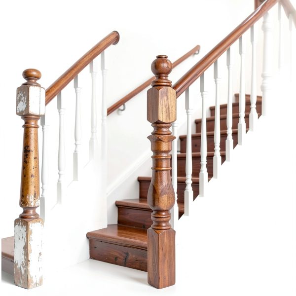 Red Oak Newel Post by DOLEMODUO 3.5x3.5x48 Solid Hardwood Stair Post-5