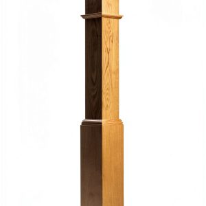 Poplar Box Newel Post by Amish Made – 55in Paint-Grade Stair Newel-0