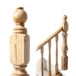 Red Oak Newel Post by DOLEMODUO 3.5x3.5x48 Solid Hardwood Stair Post-0