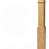 White Oak 4592 5 inch Adjustable Style Wood Box Newel Post for Stair Remodeling-0