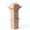 56" Unfinished Red Oak Newel Post for Staircase Handrails by-2