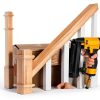 Solid Wood Box Newel 48" Poplar Staircase Newel Post by Wonderjune-5