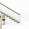 Solid Wood Box Newel 48" Poplar Staircase Newel Post by Wonderjune-6