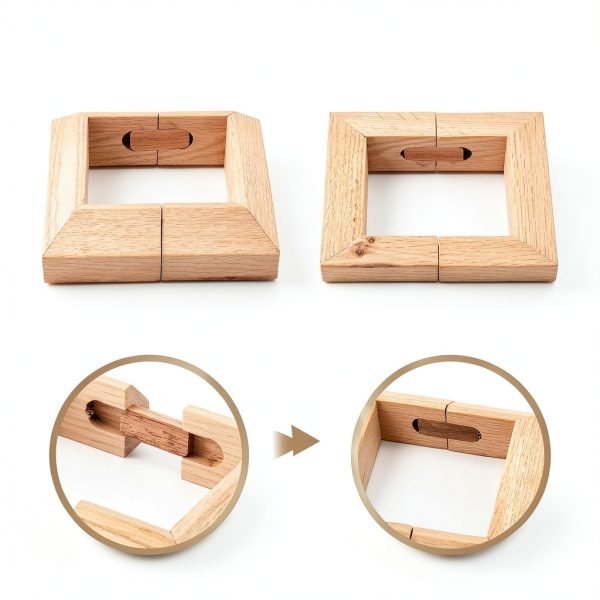 Deck Post Base Cover 2 Pack Red Oak Wood 3.5" x 3.5" by CroBlissful-1