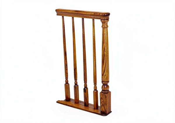 Colonial Red Oak Pin Top Starting Newel Post 43-inch Amish Made 4010-1