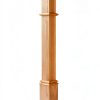 Solid Wood Box Newel 48" Poplar Staircase Newel Post by Wonderjune-0
