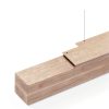 Newel Post QIHONGLT Solid Red Oak Stair Railing 3.75" x 47.3" Indoor-3