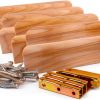 4Js Newel Post Fastener, 3 1/2" Poplar Contemporary Molding-1
