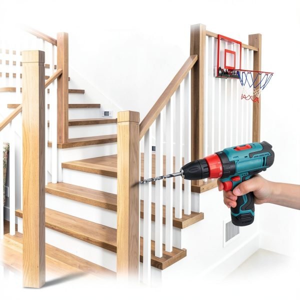 tonchean 2 Pcs 3.5 x 48 Inch Stair Railing Indoor Modern Newel Post-5