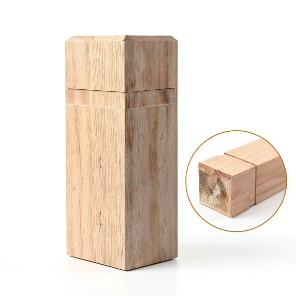 tonchean 2 Pcs 3.5 x 48 Inch Stair Railing Indoor Modern Newel Post-4