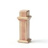 3 1/2 x 48 Inch Square Newel Post Red Oak Solid Wood Box Newel Wood Porch Columns Staircase Post, Plain Style for Remodeling Stair Railing Banister Indoor Interior-2