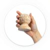 Happyyami Wooden Staircase Finial Unfinished Pineapple Newel Post Cap-4