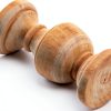 HEVSTIL 6-Pack Bed Post Finials,Fence Post Finial Newel Post Finial Wood Finials Decorative Delicate Wood Carved Finial Wooden Ornaments-3