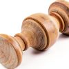 HEVSTIL 6-Pack Bed Post Finials,Fence Post Finial Newel Post Finial Wood Finials Decorative Delicate Wood Carved Finial Wooden Ornaments-2