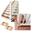 Deck Post Base Cover 2 Pack Red Oak Wood 3.5" x 3.5" by CroBlissful-3