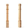 Solid Wood Box Newel 48" Poplar Staircase Newel Post by Wonderjune-1