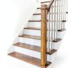 3 1/2 x 48 Inch Square Newel Post Red Oak Solid Wood Box Newel Wood Porch Columns Staircase Post, Plain Style for Remodeling Stair Railing Banister Indoor Interior-3
