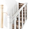 3 x 48 Wood Box Newel Stair Newel Post Solid Poplar Notched Interior Railing Newel Stair Post Wood Balusters for Staircase Handrails-3