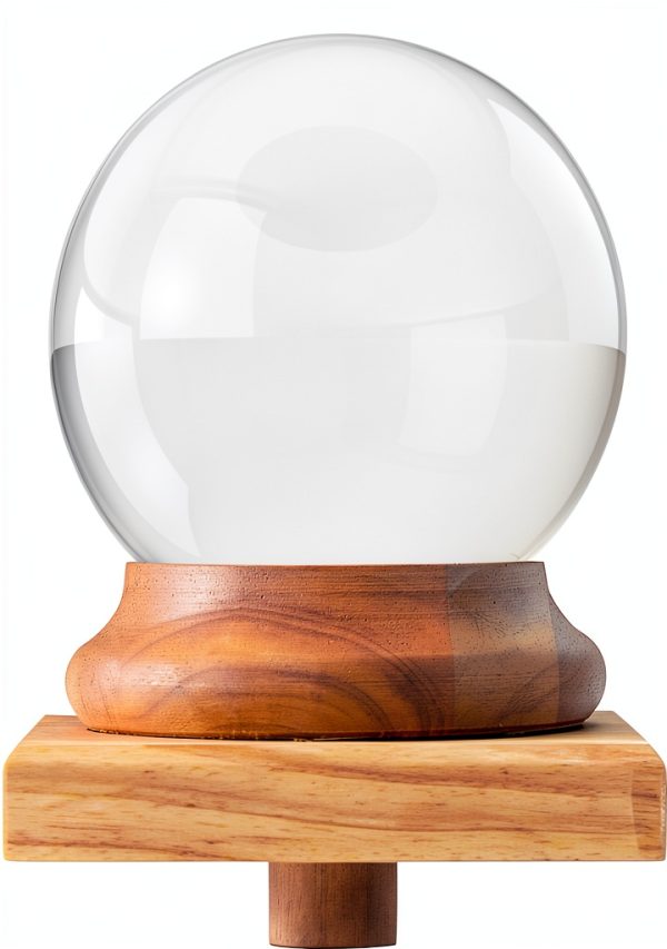 Amlong Crystal Newel Post Cap Finial - 6 Inch Crystal Ball Staircase-0