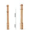 56 Inch Large Red Oak Wood Box Newel Post with 3 1/2" Post and 4 1/2" Sleeve Solid Wood Contemporary Style Stair Newel with Pedestal for Stair Remodeling-1